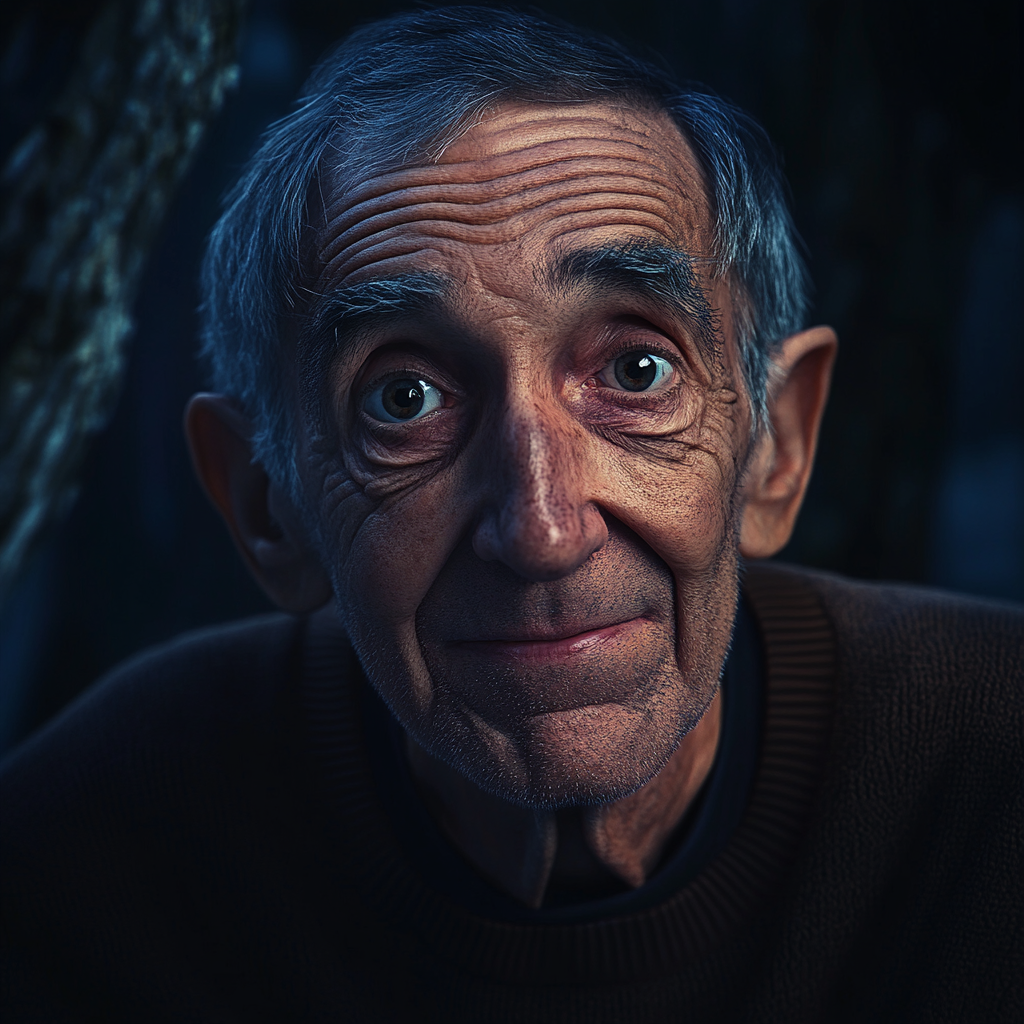 An emotional older man smiling | Source: no source