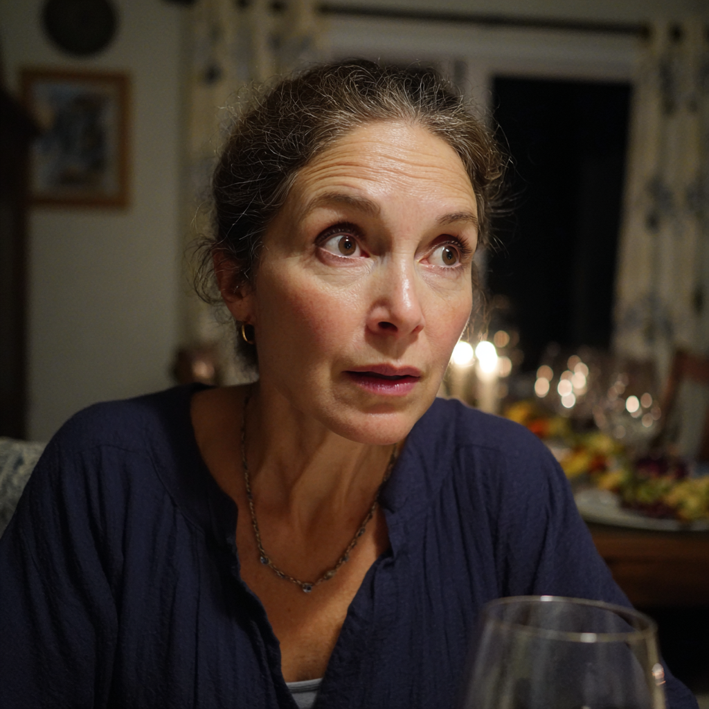 A concerned older woman sitting at a table | Source: no source