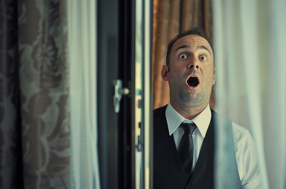 A startled man | Source: No source