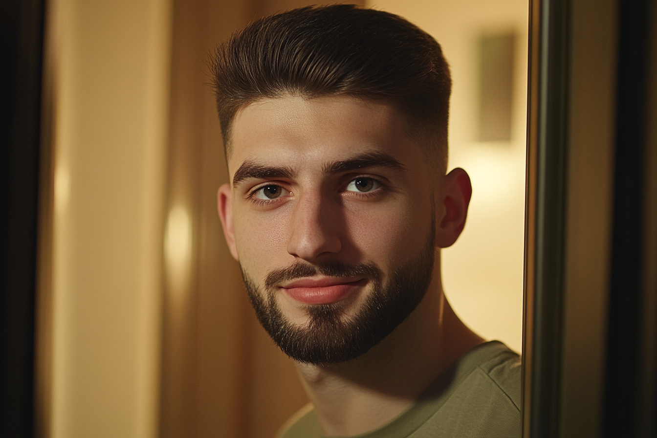 A man looking straight ahead | Source: No source