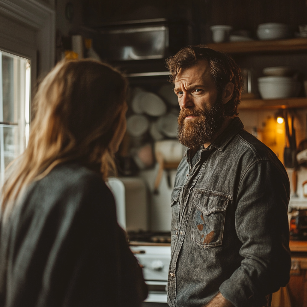 A man having a serious talk with his wife | Source: No source