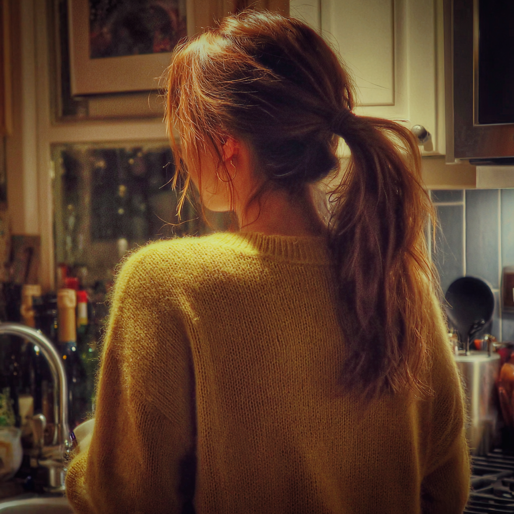 A woman standing at a kitchen sink | Source: No Source