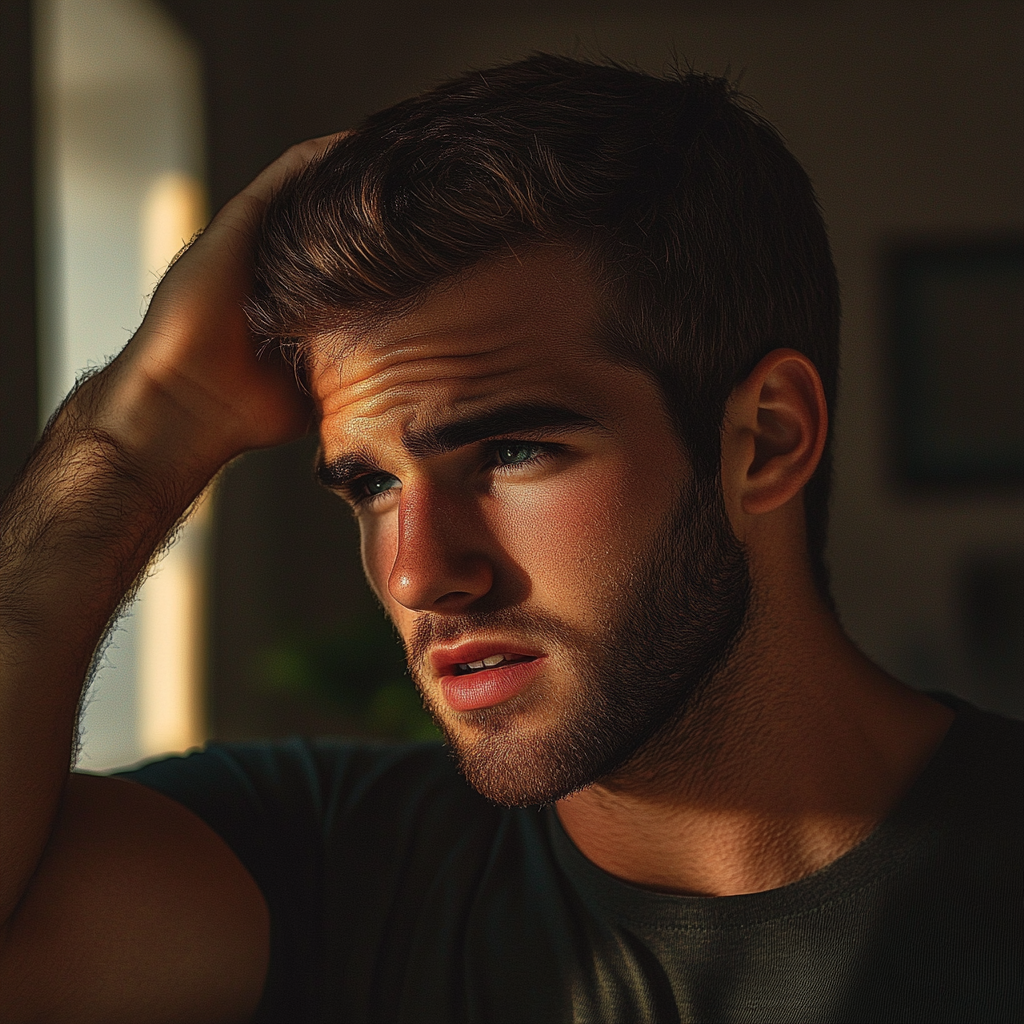 A serious man speaking to someone | Source: No source