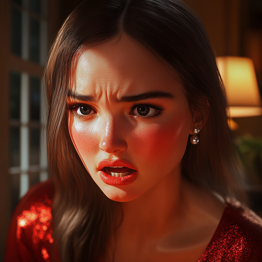 A startled woman | Source: no source