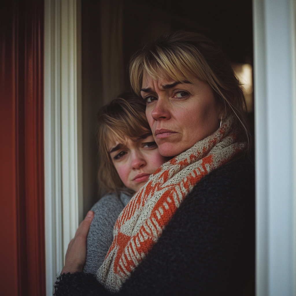 A woman comforting her child | Source: No source