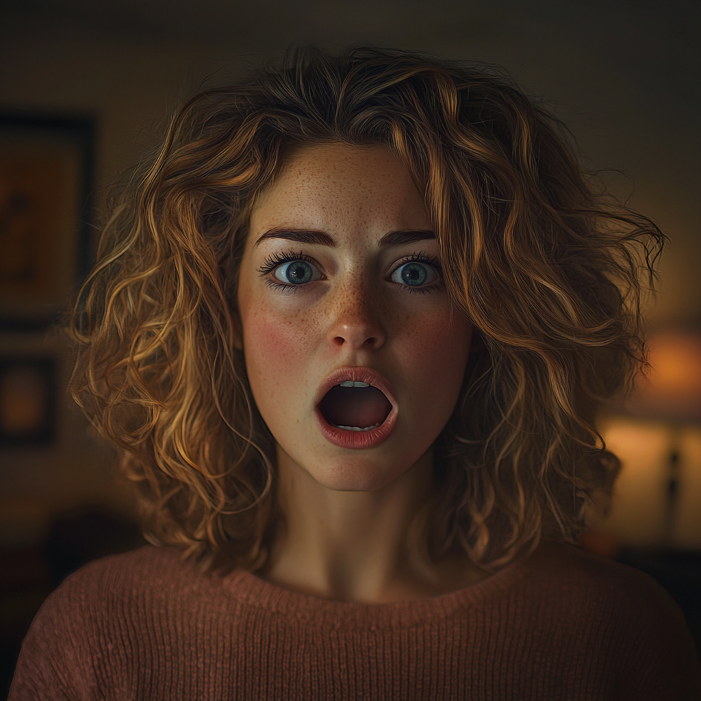 An extremely surprised woman | Source: no source