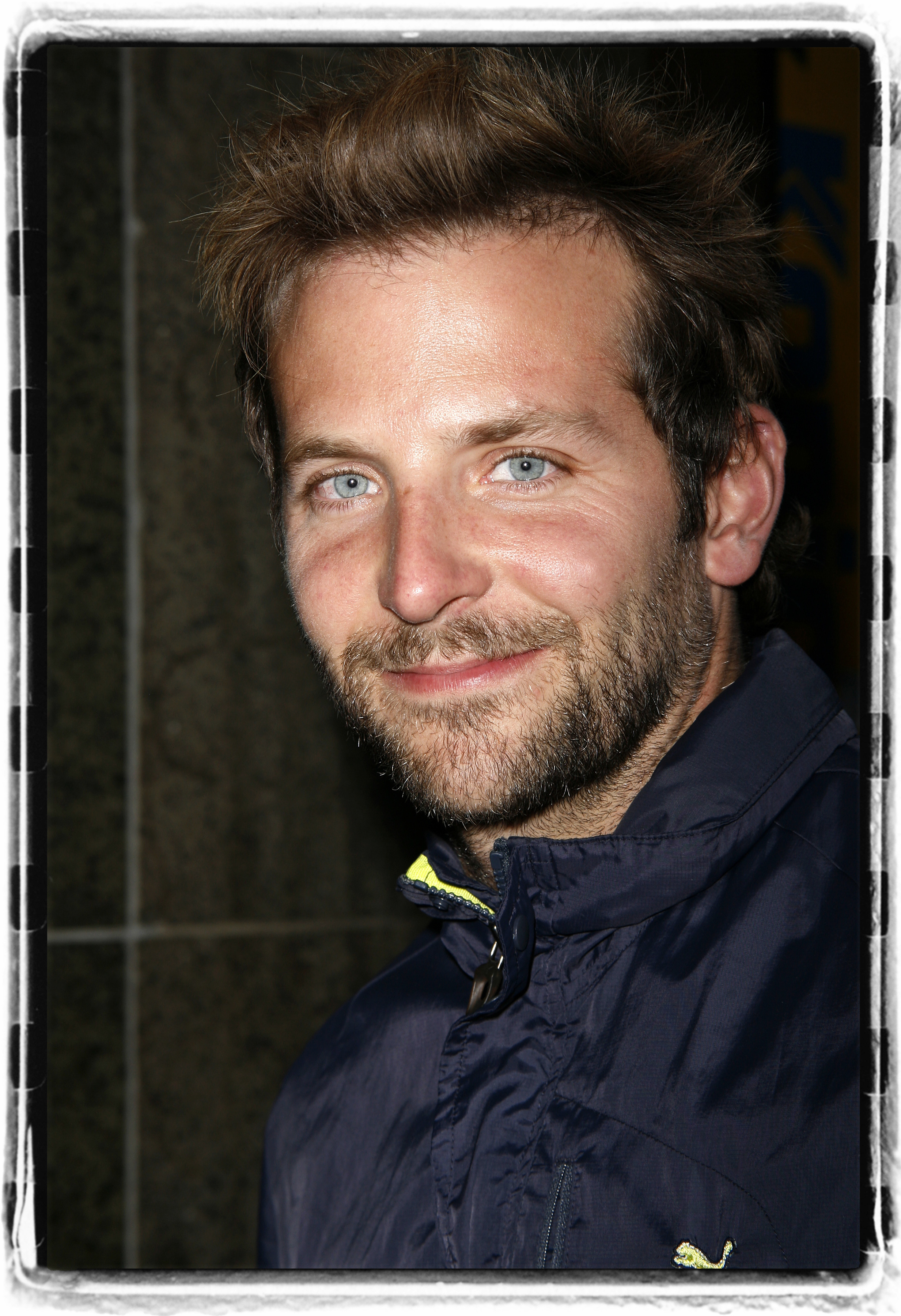 Cooper, at 33, had a slightly more mature appearance, marked by visible laugh lines around his intense blue eyes and a noticeably fuller, darker beard that gave him a more rugged look. He was seen here at the Opening Night Performance of "Good Boys and True" at the Second Stage Theatre on May 19, 2008, in New York City.
