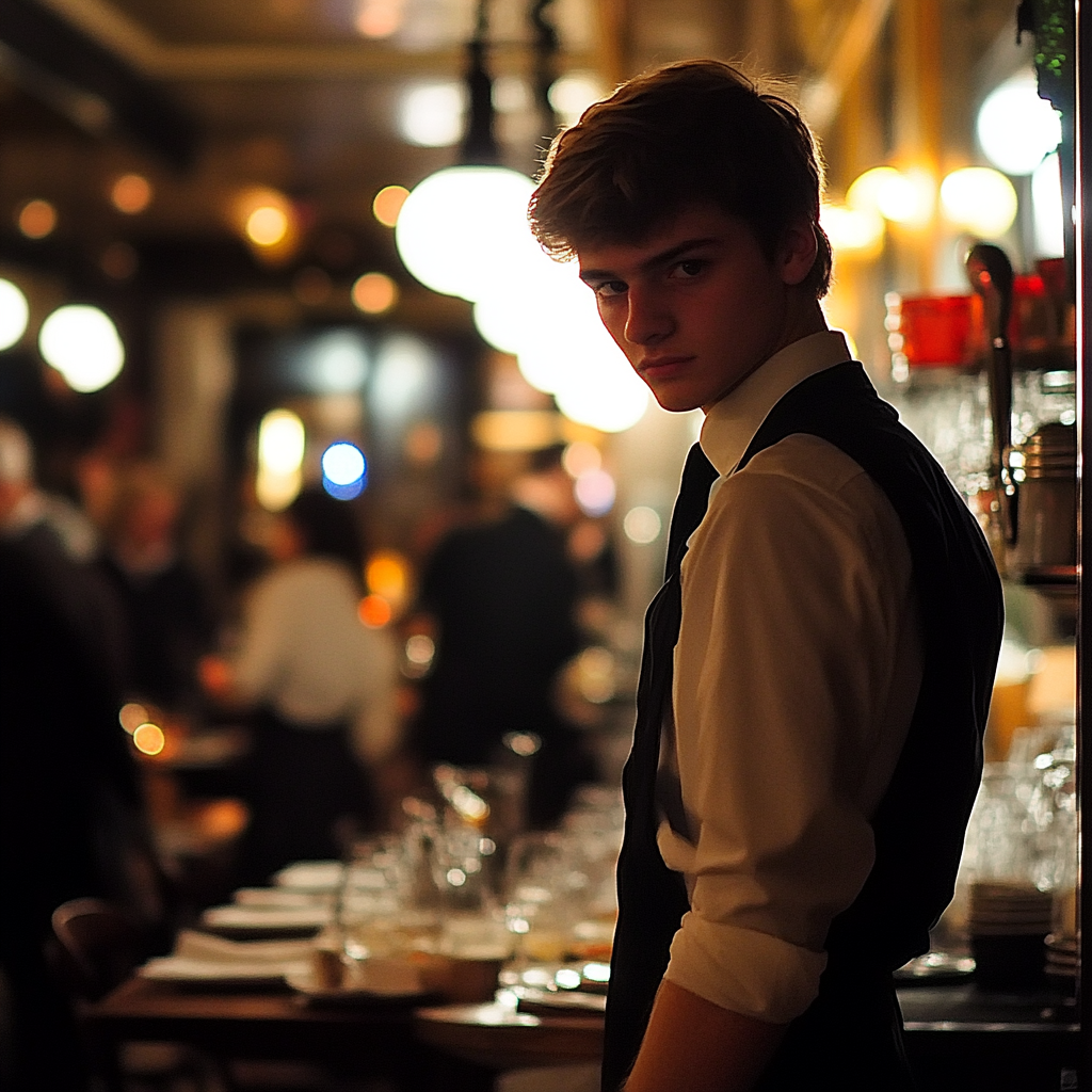 A waiter in a restaurant | Source: no source