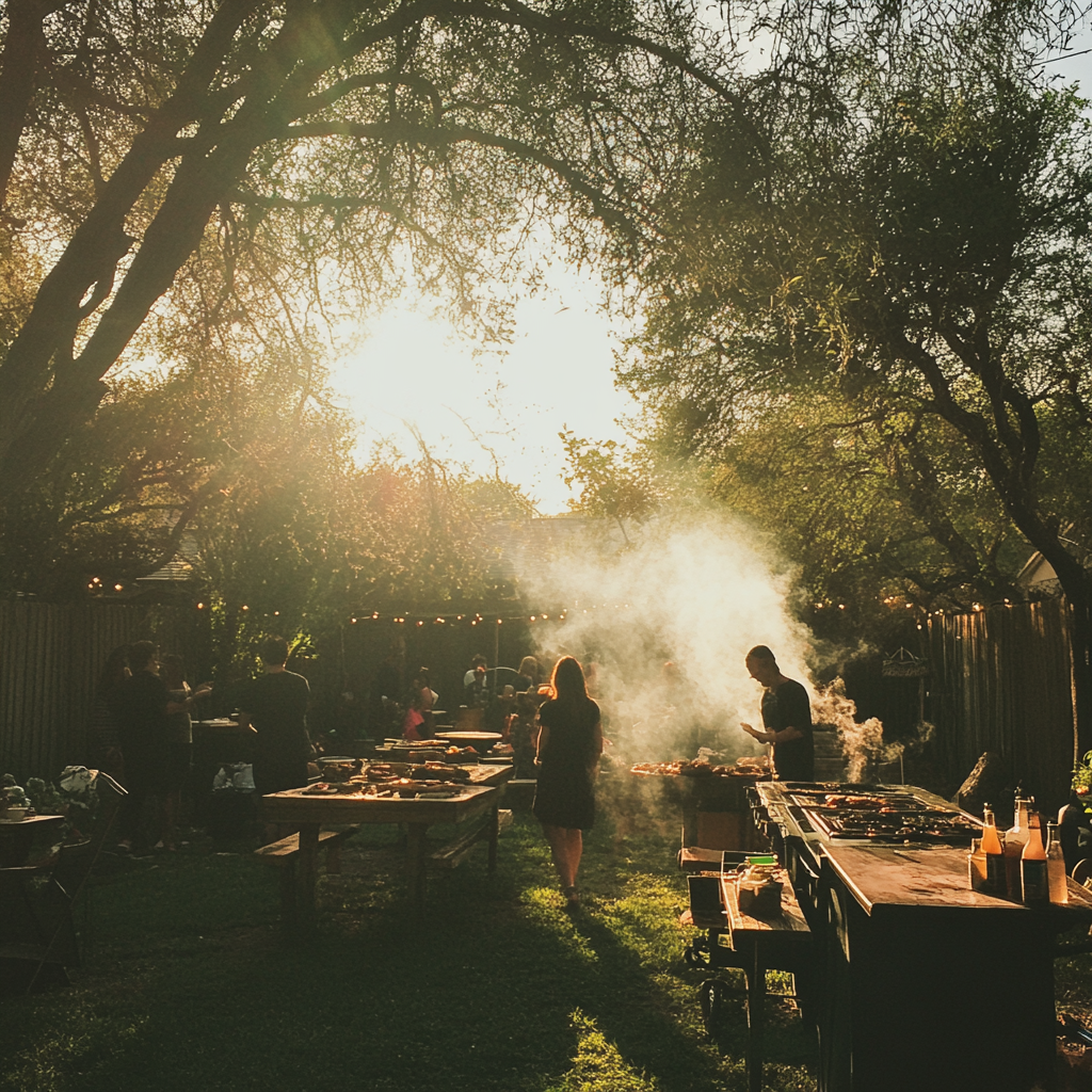 People in a backyard | Source: no source