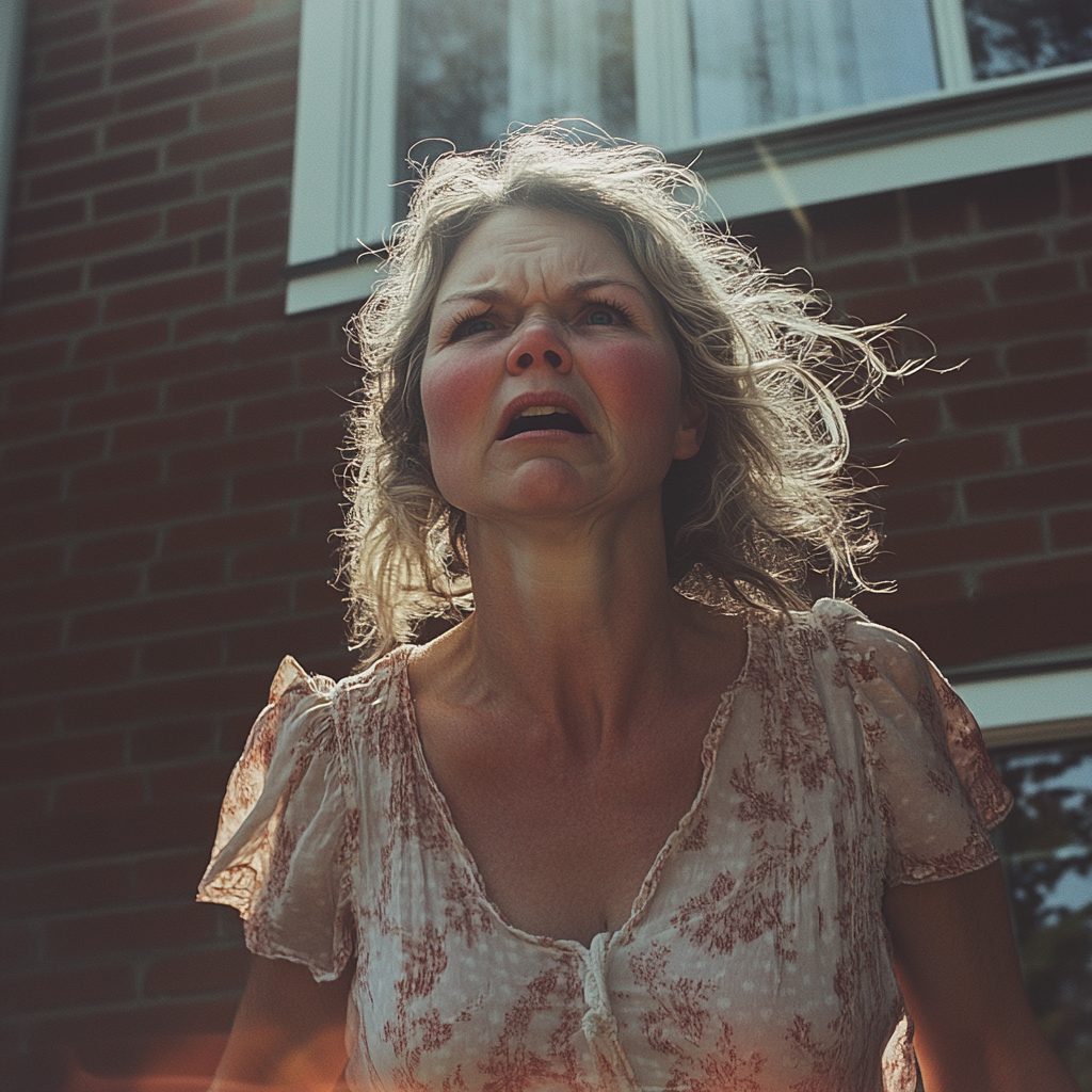 An angry woman walking away | Source: No source