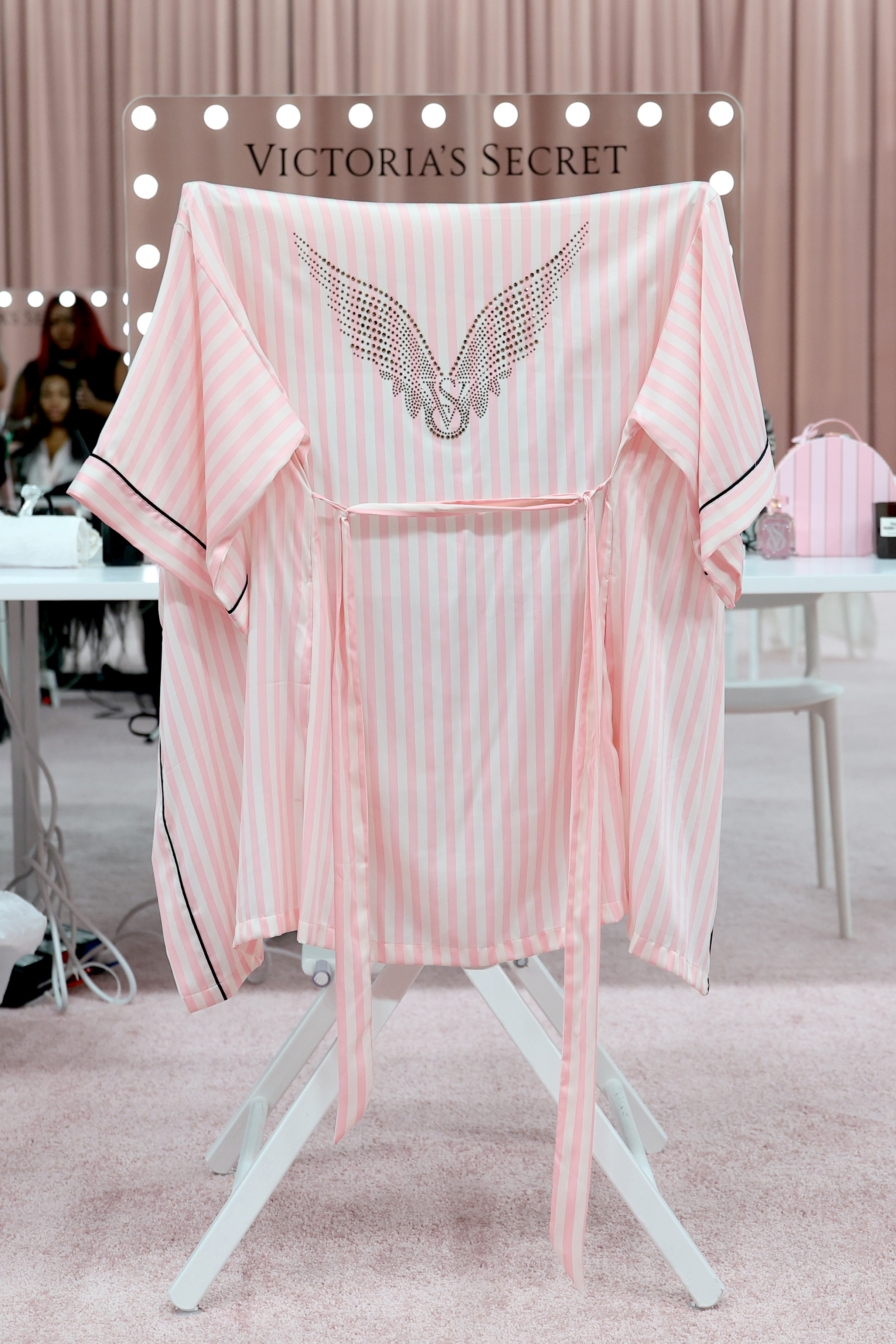 A backstage view of the 2025 Victoria's Secret Fashion Show on October 15 in New York. | Source: Getty Images