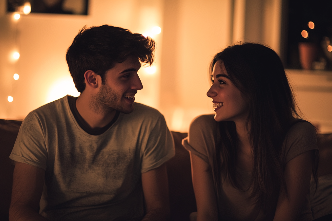 Two people having a conversation | Source: no source