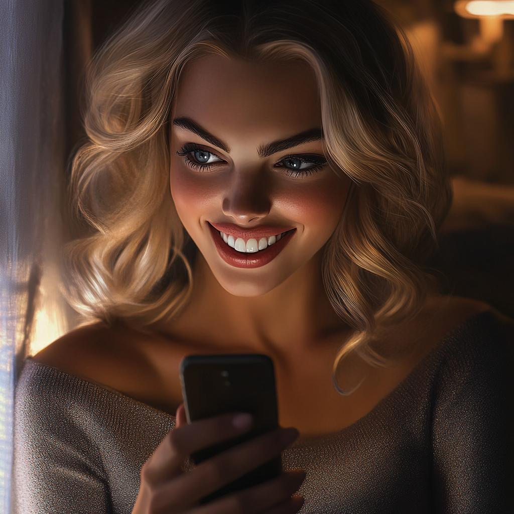 A delighted woman laughing | Source: No source