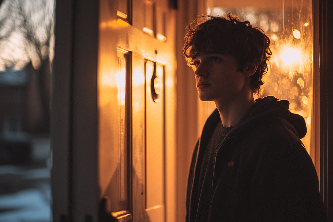 A young man discreetly eavesdropping | Source: No source