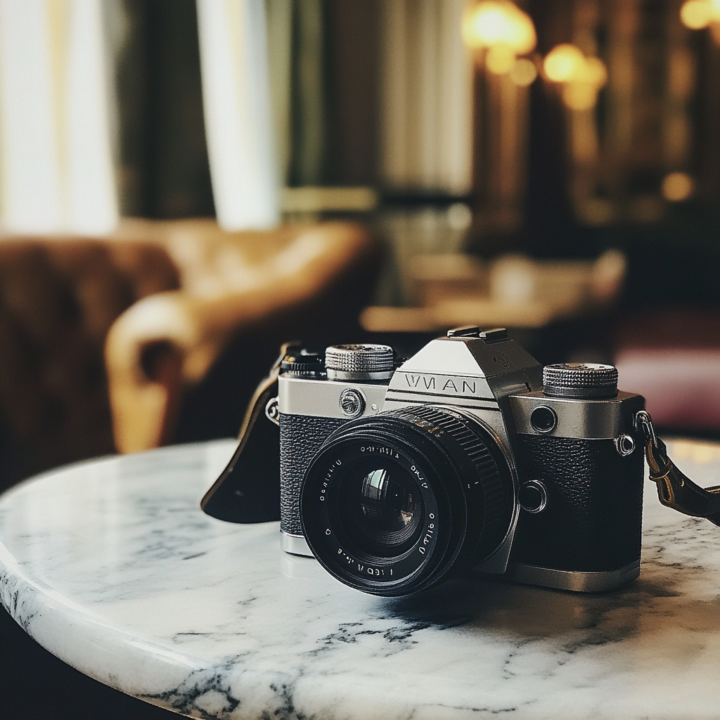 A camera on a table | Source: No source