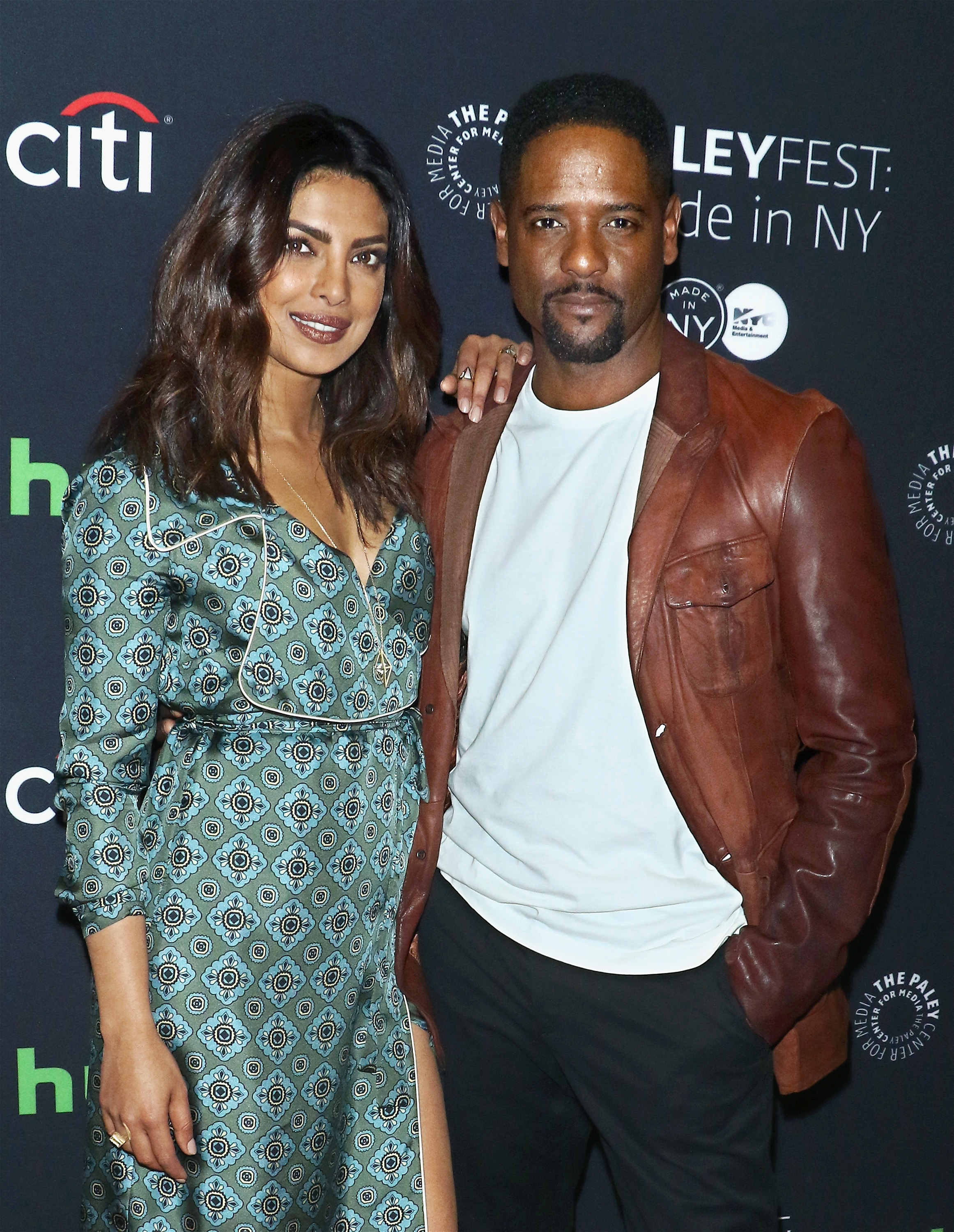 Priyanka Chopra and Blair Underwood attend PaleyFest New York "Quantico" at The Paley Center for Media on October 17, 2016, in New York City | Source: Getty Images