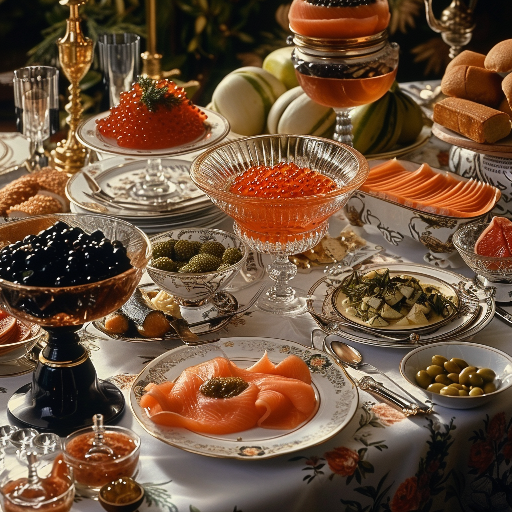 Caviar on a table | Source: no source