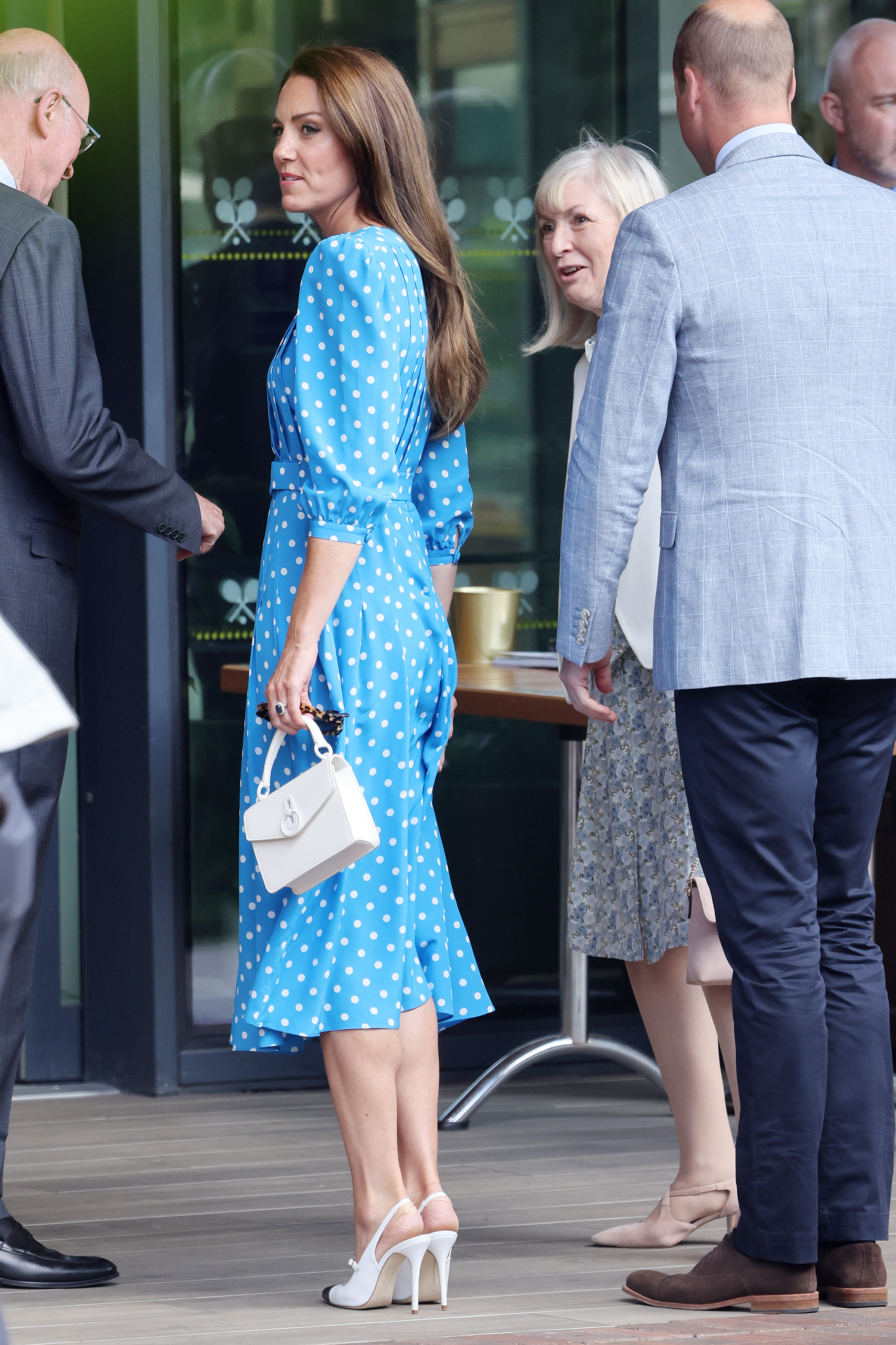 Catherine, Princess of Wales, and William, Prince of Wales, on match on day nine of The Wimbledon Championships 2022 at the All England Lawn Tennis and Croquet Club on July 5 in London. | Source: Getty Images