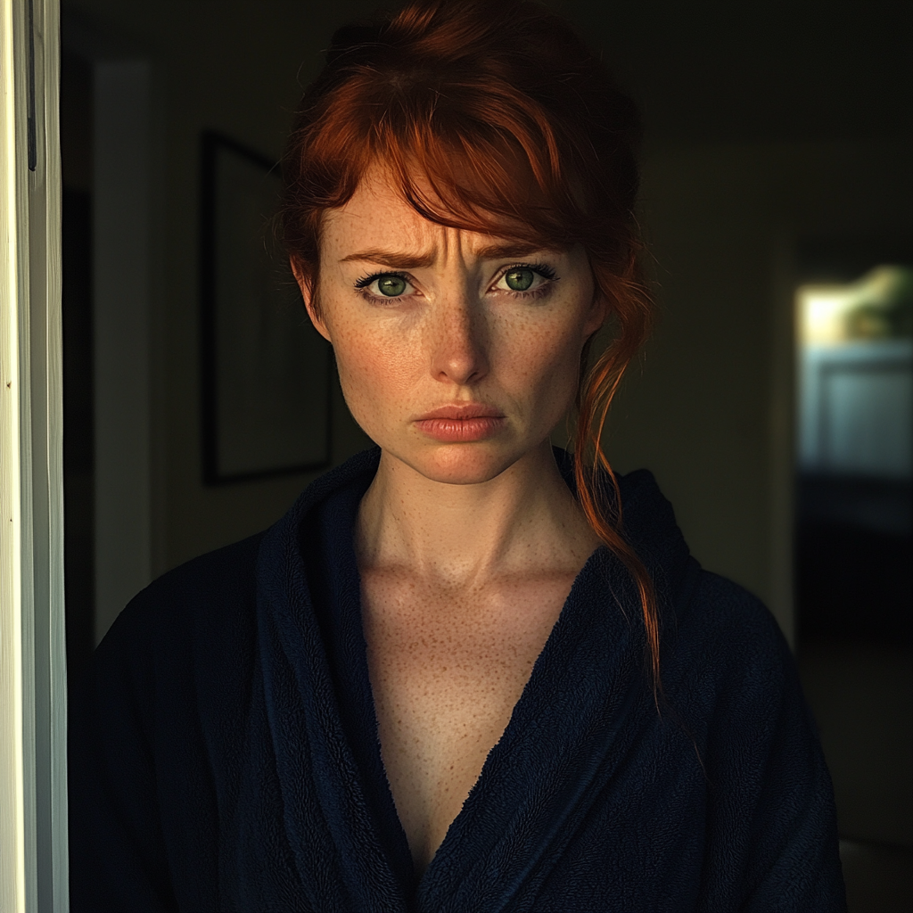 A woman standing in a doorway | Source: no source