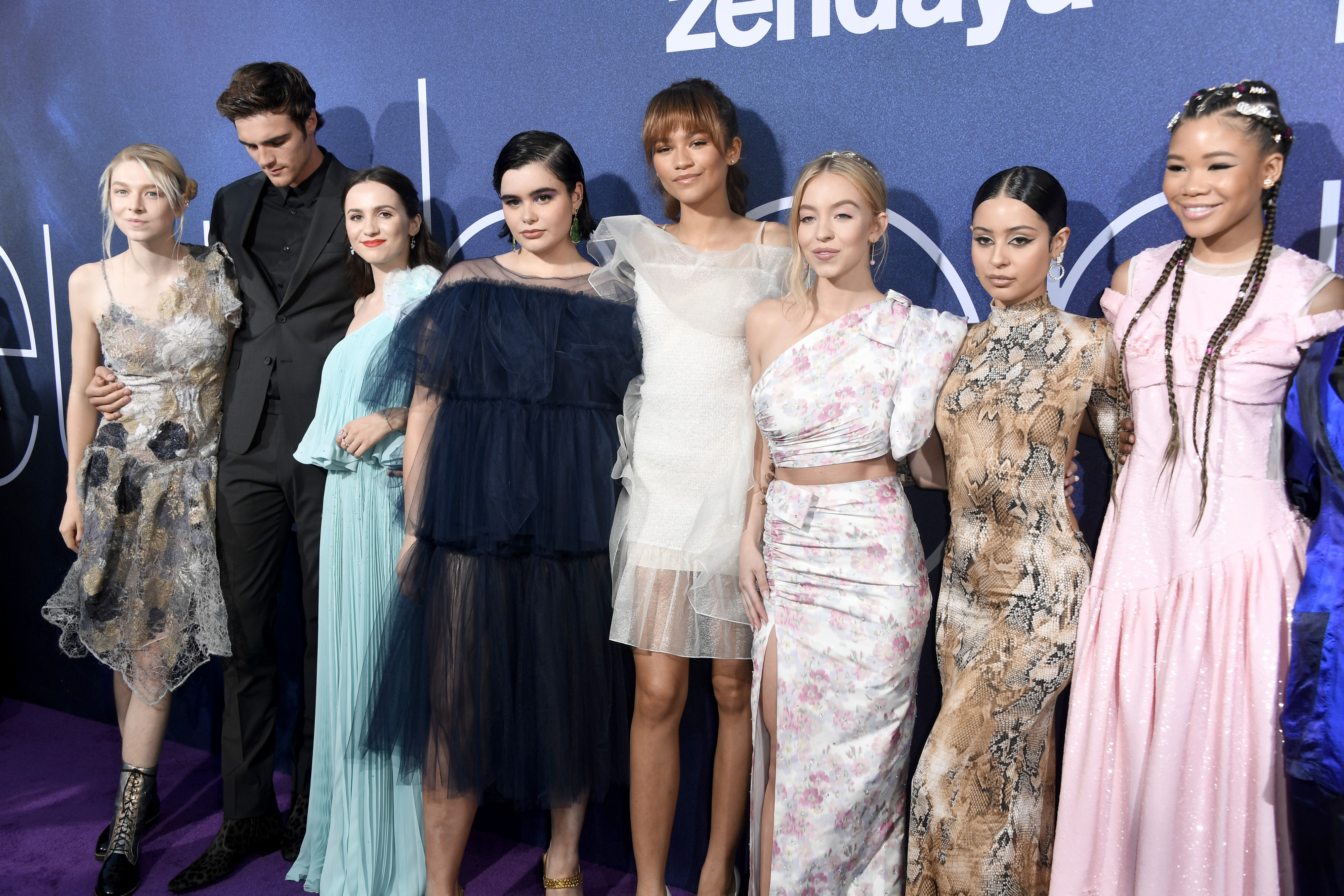 The cast of "Euphoria" at the show's premiere on June 4, 2019, in Los Angeles, California. | Source: Getty Images