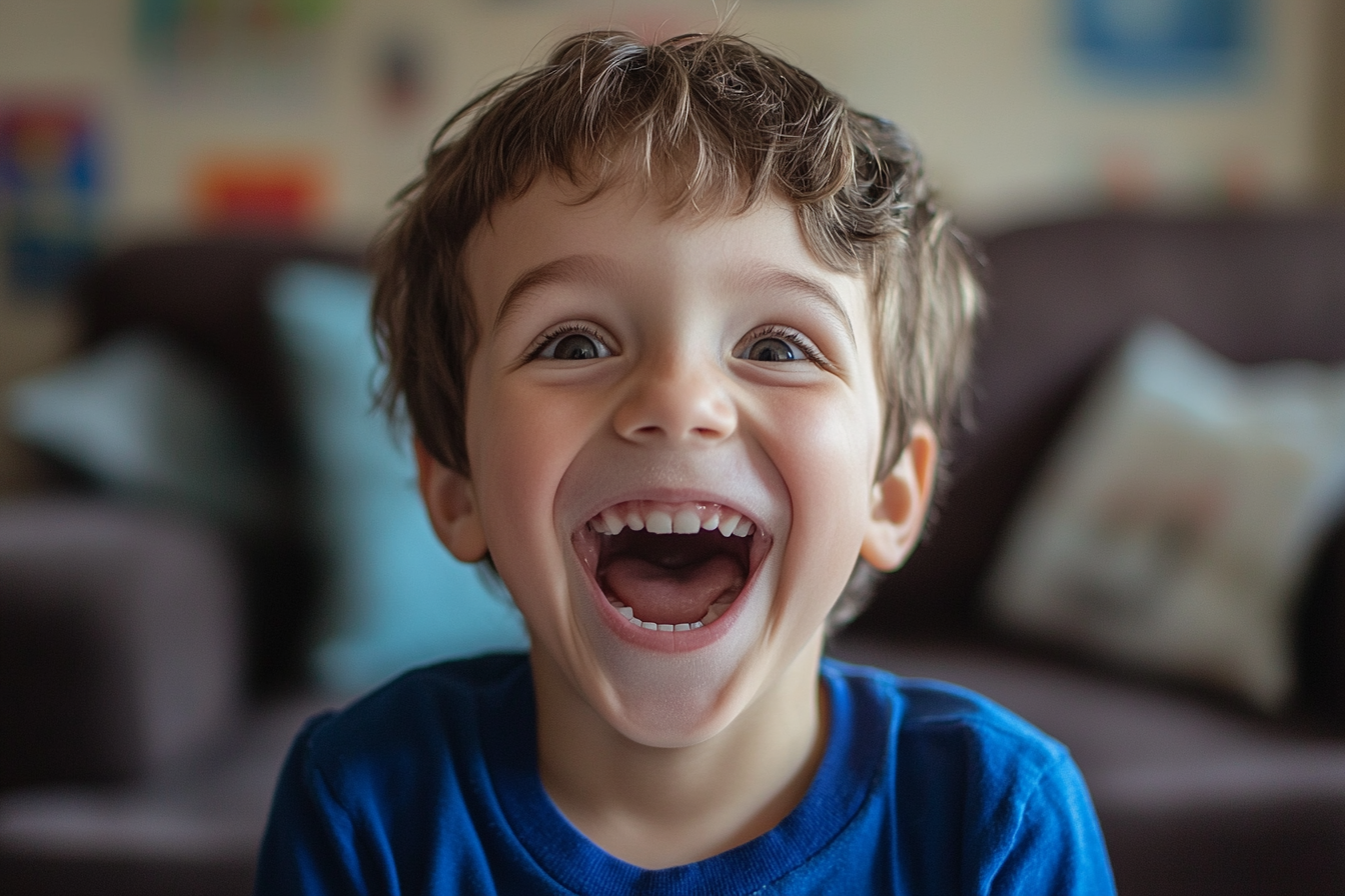 An excited boy with a bright smile | Source: no source
