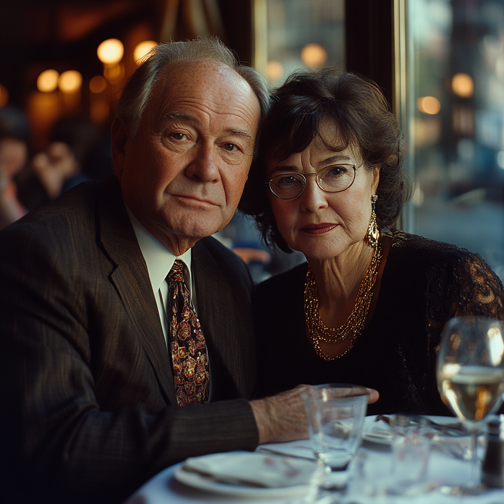 A couple sitting at a table | Source: No source