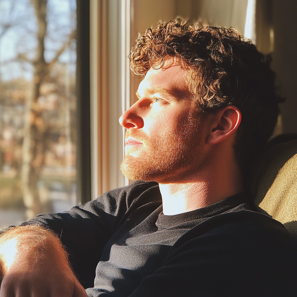 A man looking out a window | Source: No source