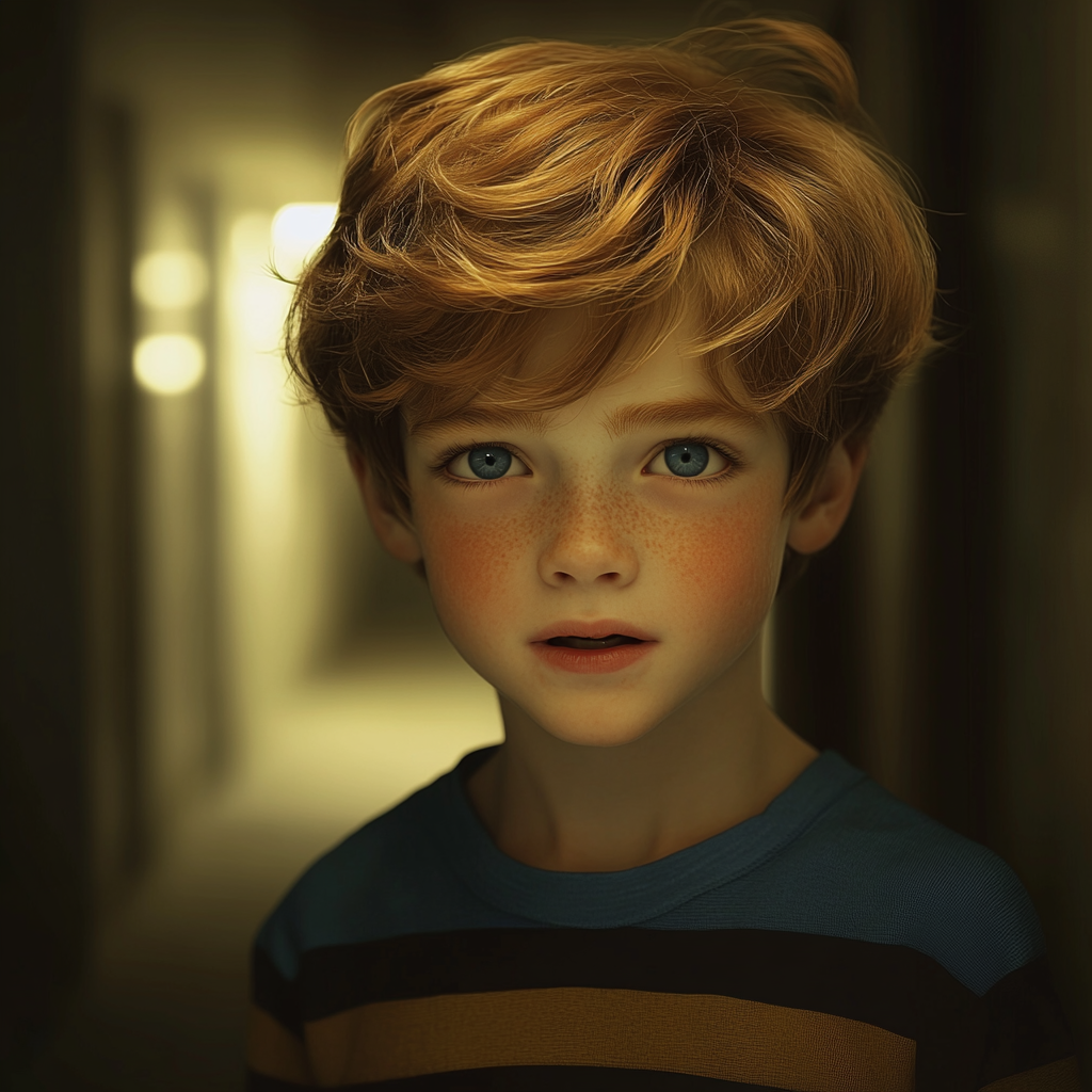 A boy in the corridor | Source: no source