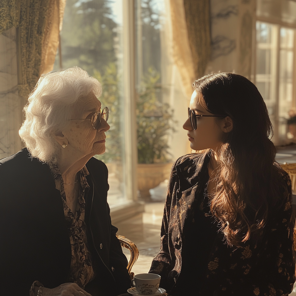 Women having a conversation | Source: No source