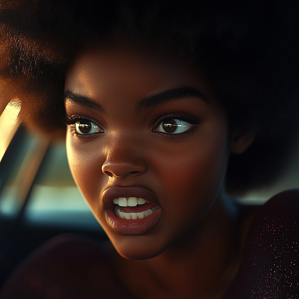 An emotional woman yelling | Source: no source