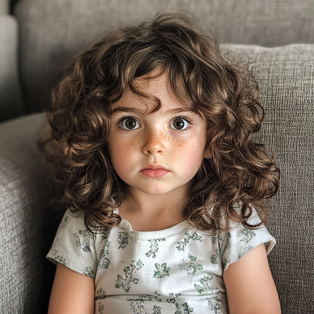 A wide-eyed little girl | Source: no source
