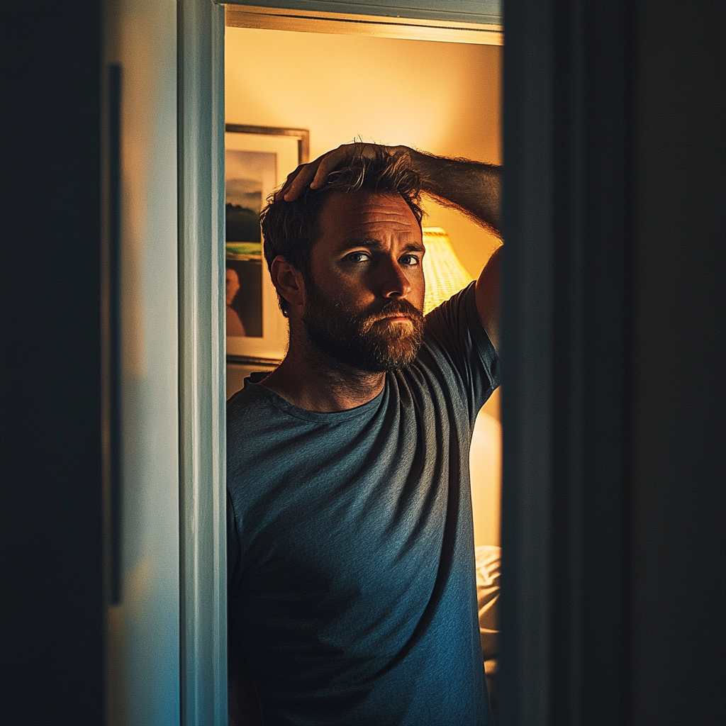 A man holding his head | Source: No source