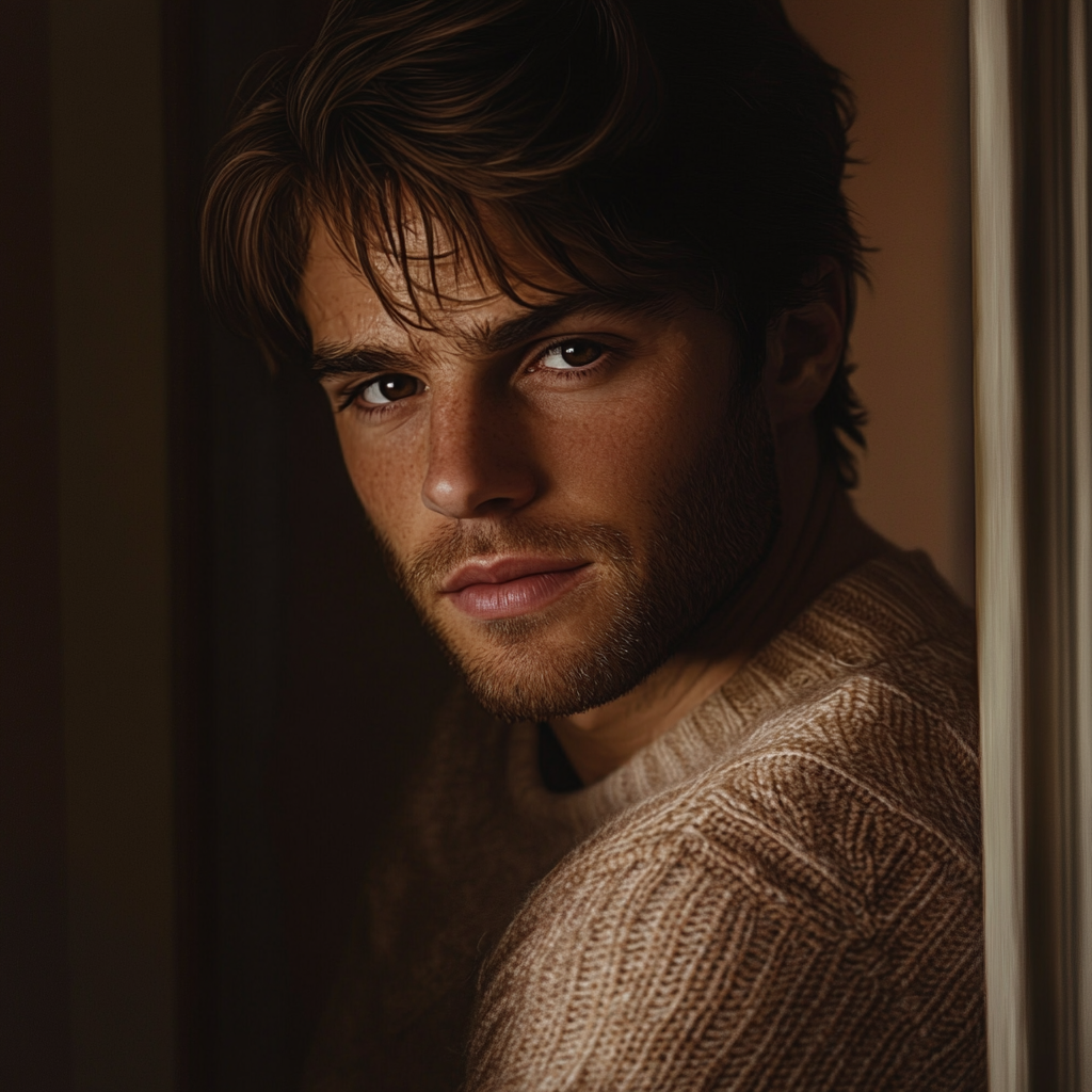 A man standing in a doorway | Source: no source
