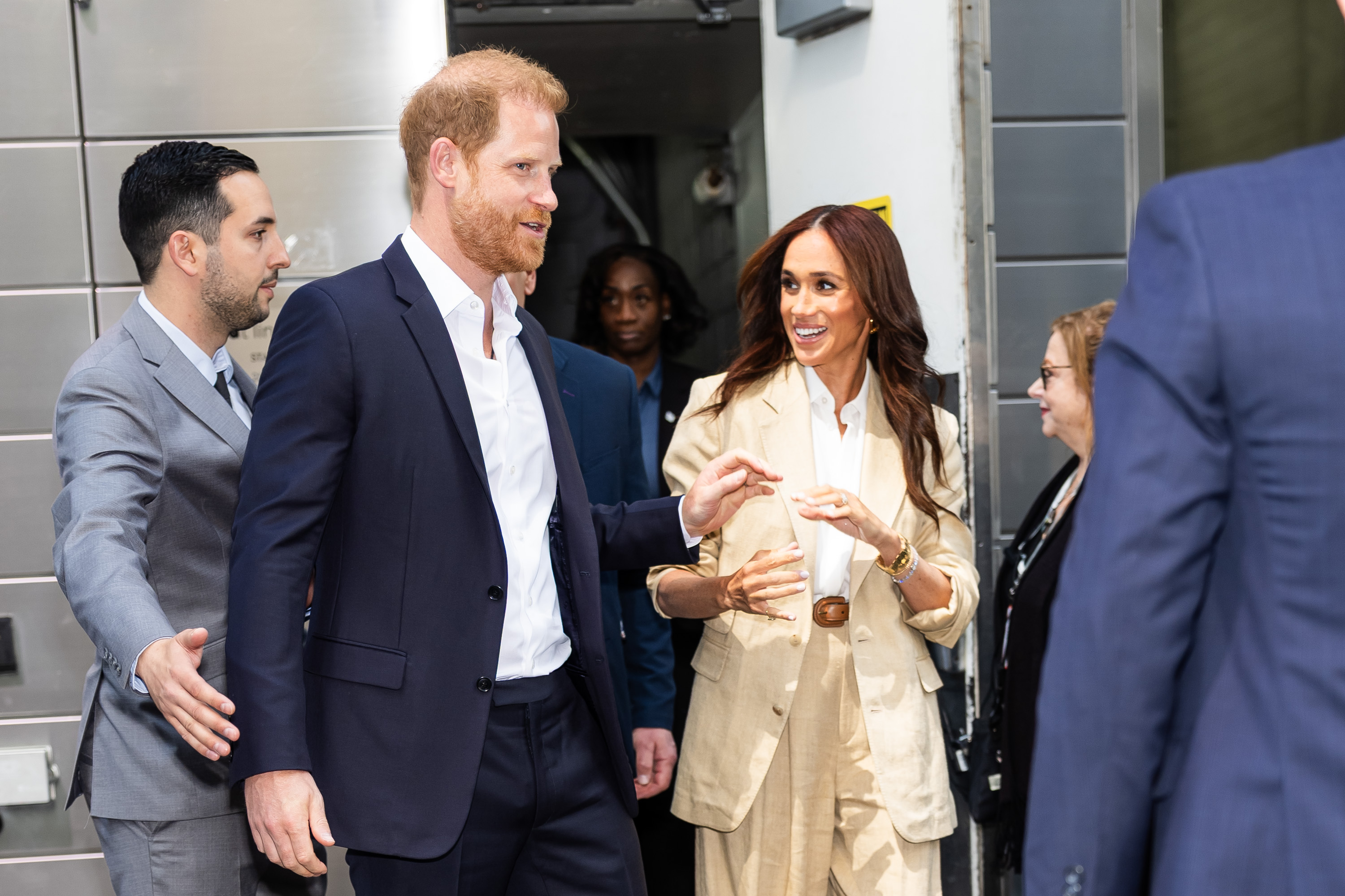 Prince Harry, Duke of Sussex, and Meghan, Duchess of Sussex, attend the Time100 Summit at Jazz at Lincoln Center in Midtown on April 23, 2025, in New York City. | Source: Getty Images