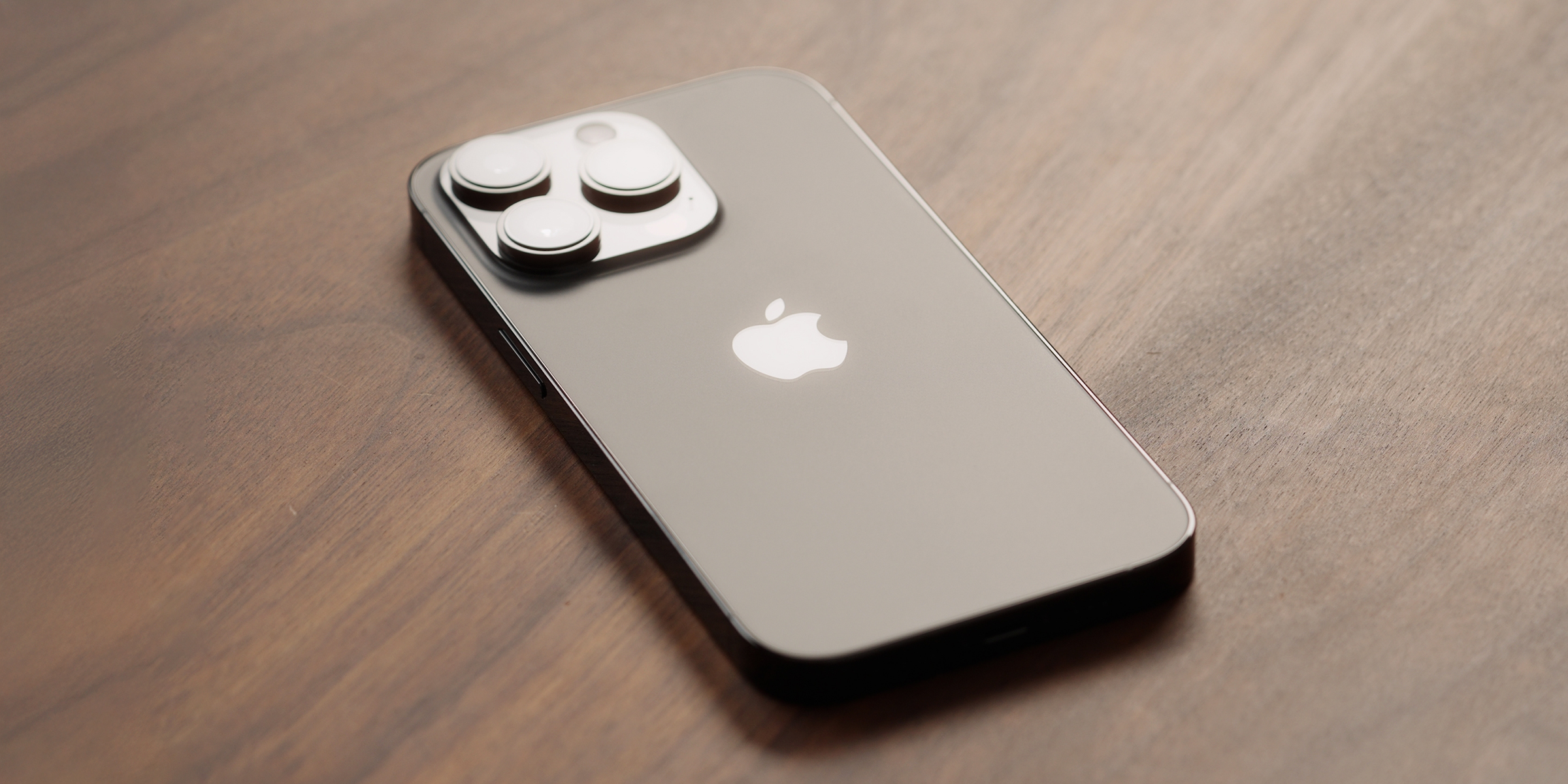 An iPhone on a table | Source: Shutterstock