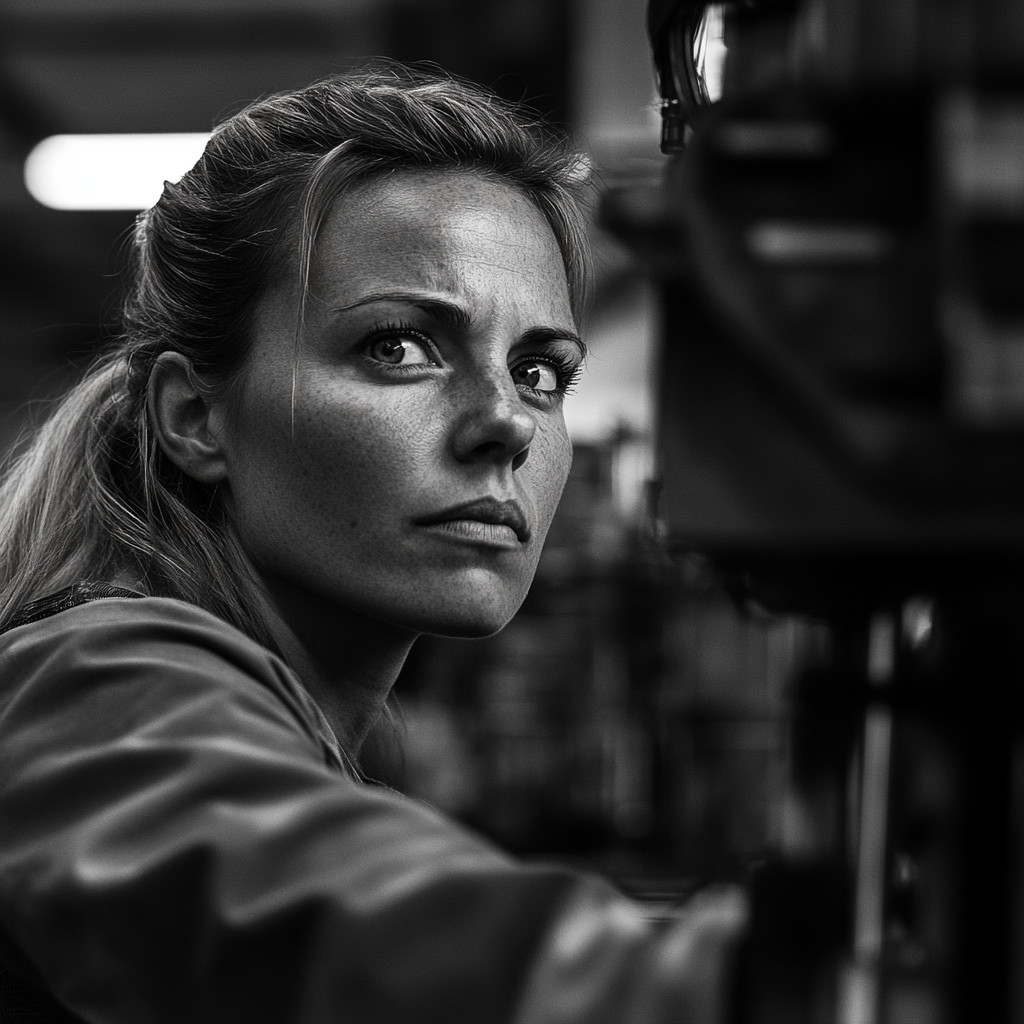 A woman working on a factory | Source: No source