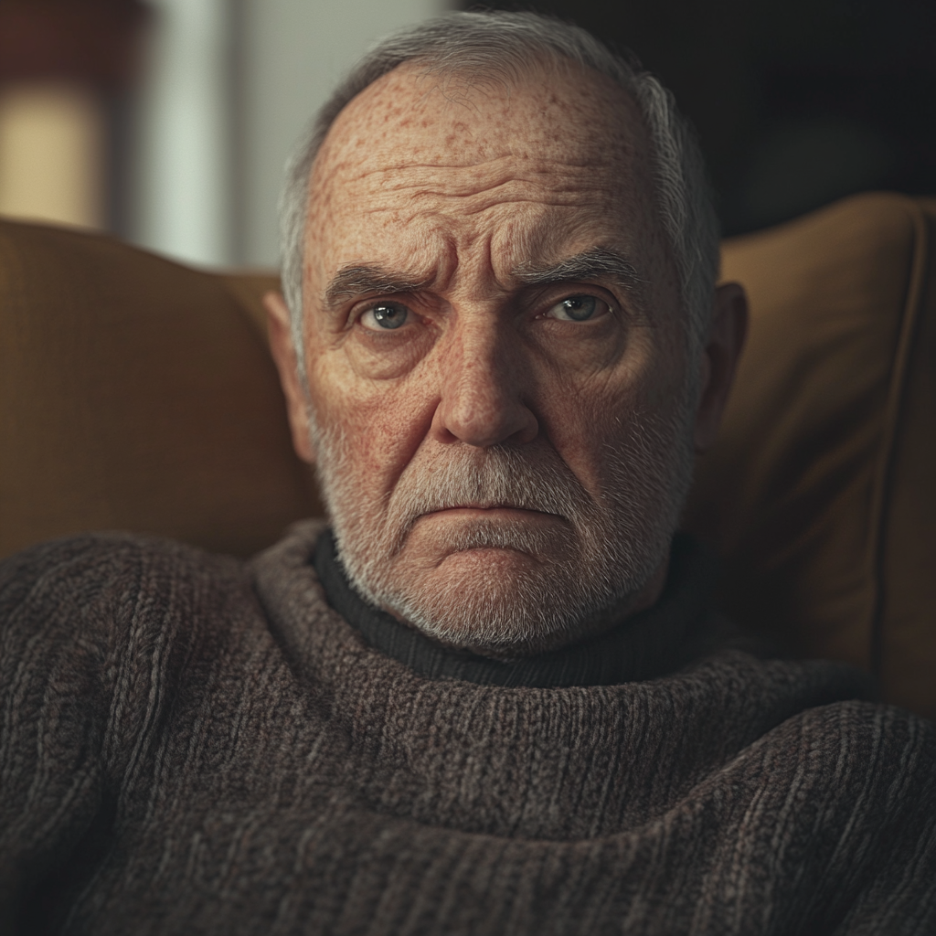An serious looking older man | Source: no source