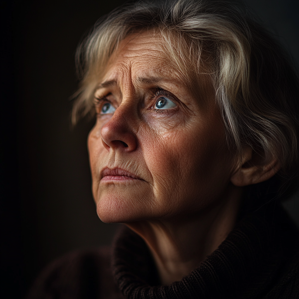 A sorrowful woman | Source: no source
