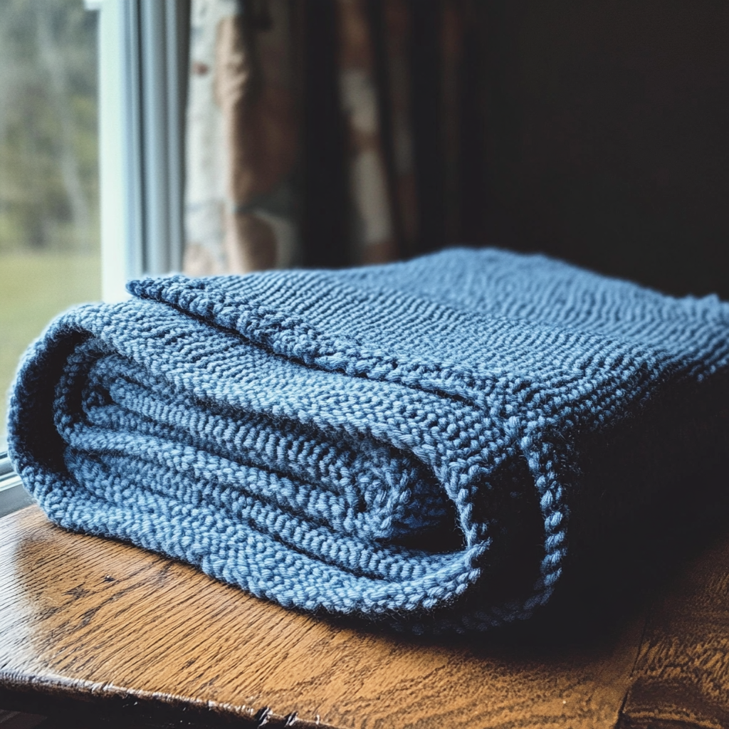 A knitted blanket | Source: no source