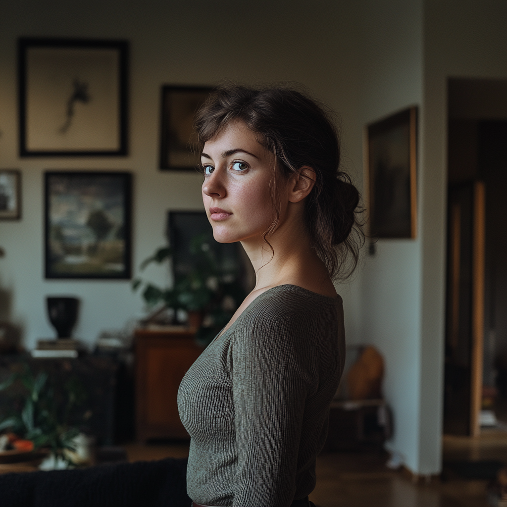 A suspicious woman | Source: No source