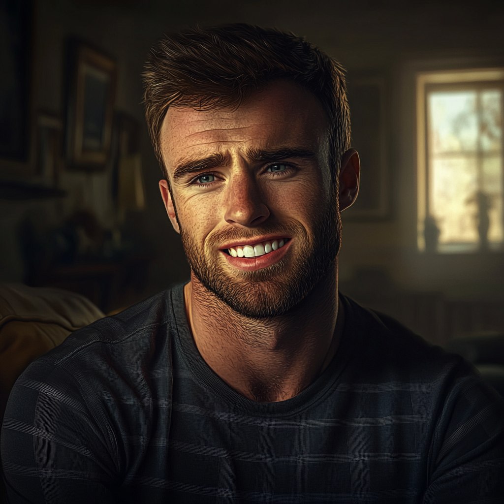 An emotional man smiling | Source: No source