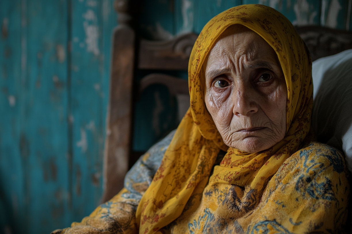 A woman sitting in bed | Source: no source