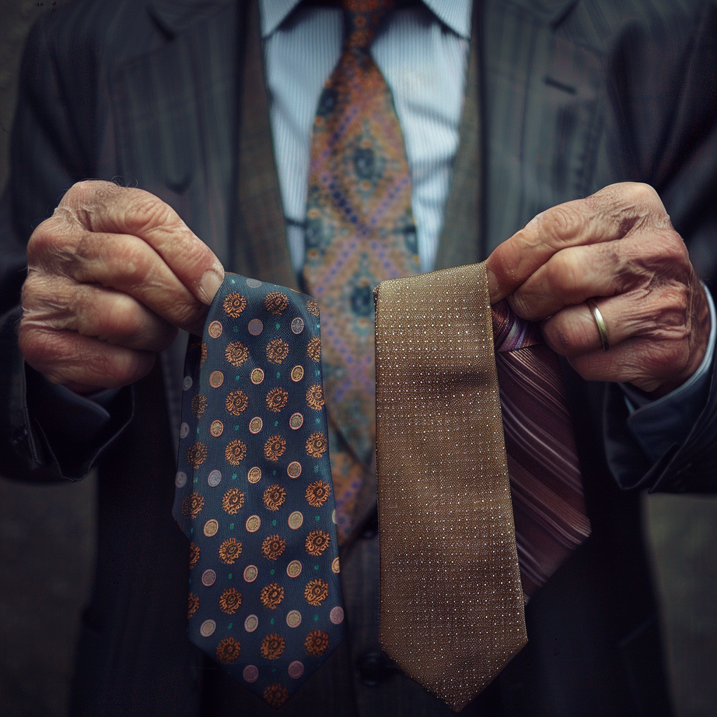 A man holding ties | Source: No source