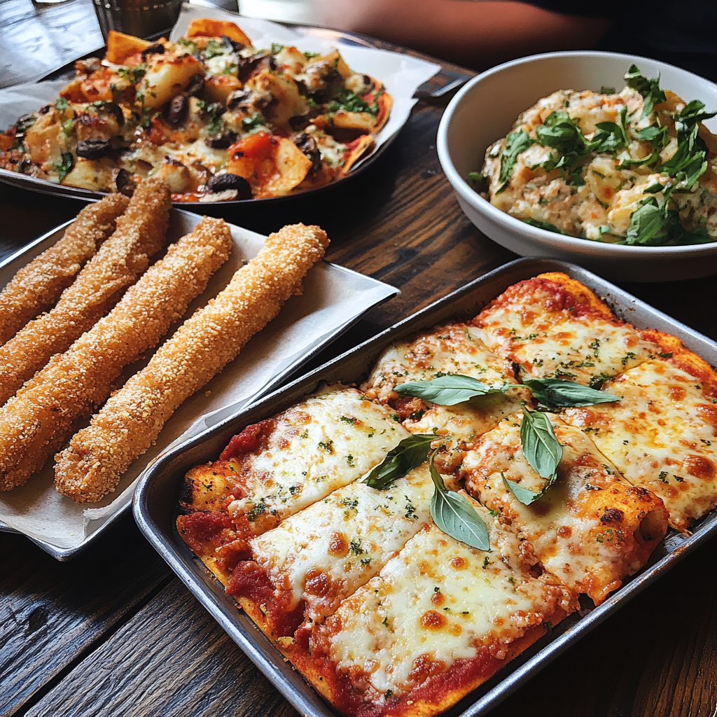 A table full of food | Source: No source