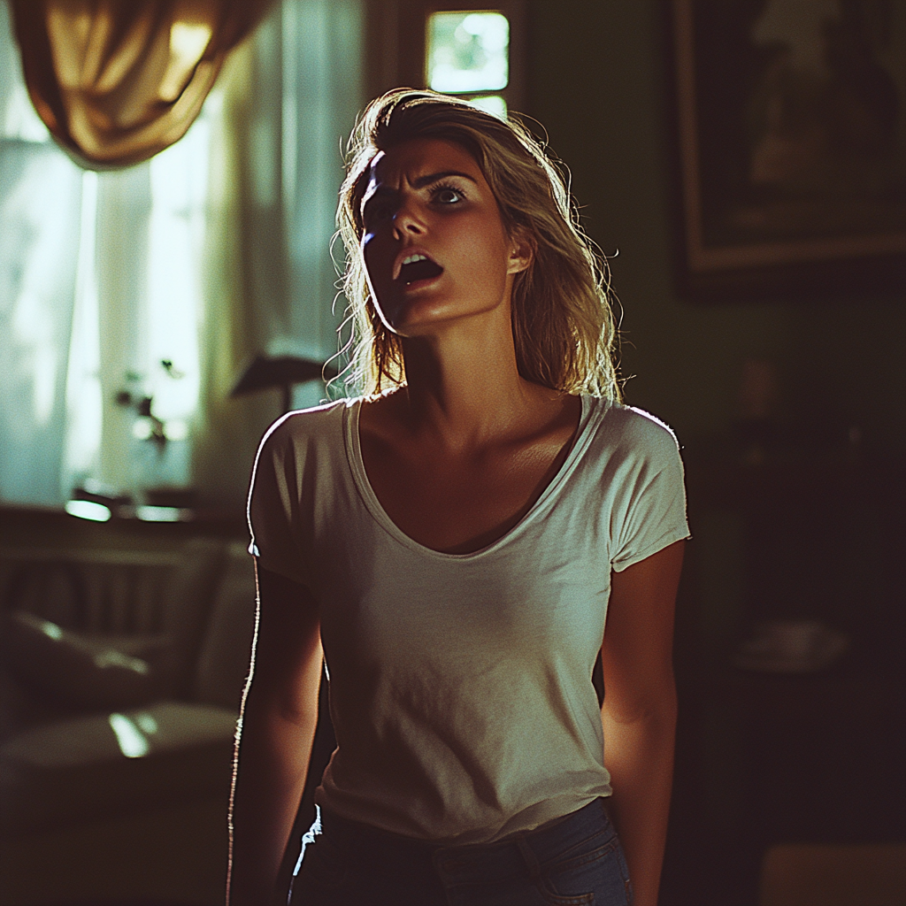 A woman shouting | Source: No source