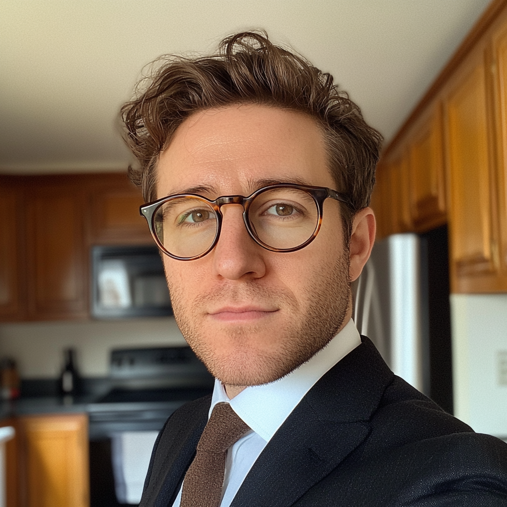 A lawyer standing in a kitchen | Source: No source