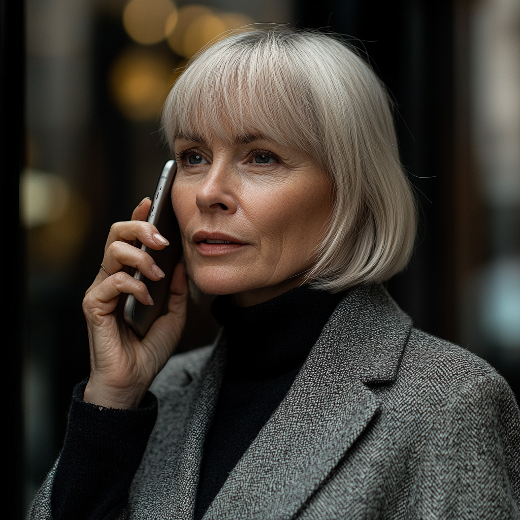 A mature woman talking on her phone | Source: no source