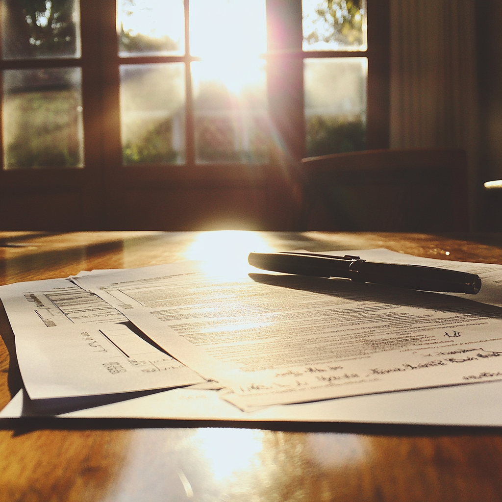 Paperwork on a table | Source: No source