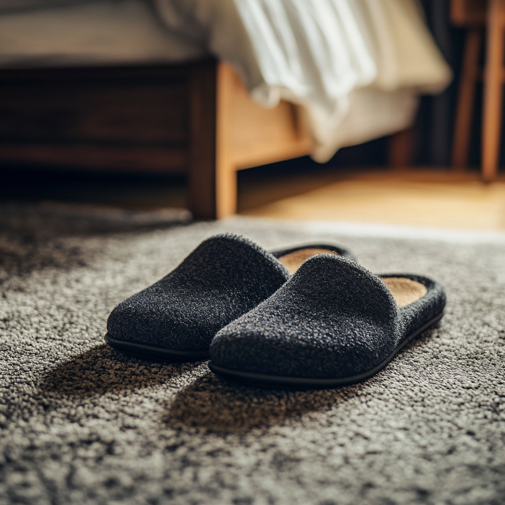 A pair of men's slippers | Source: no source