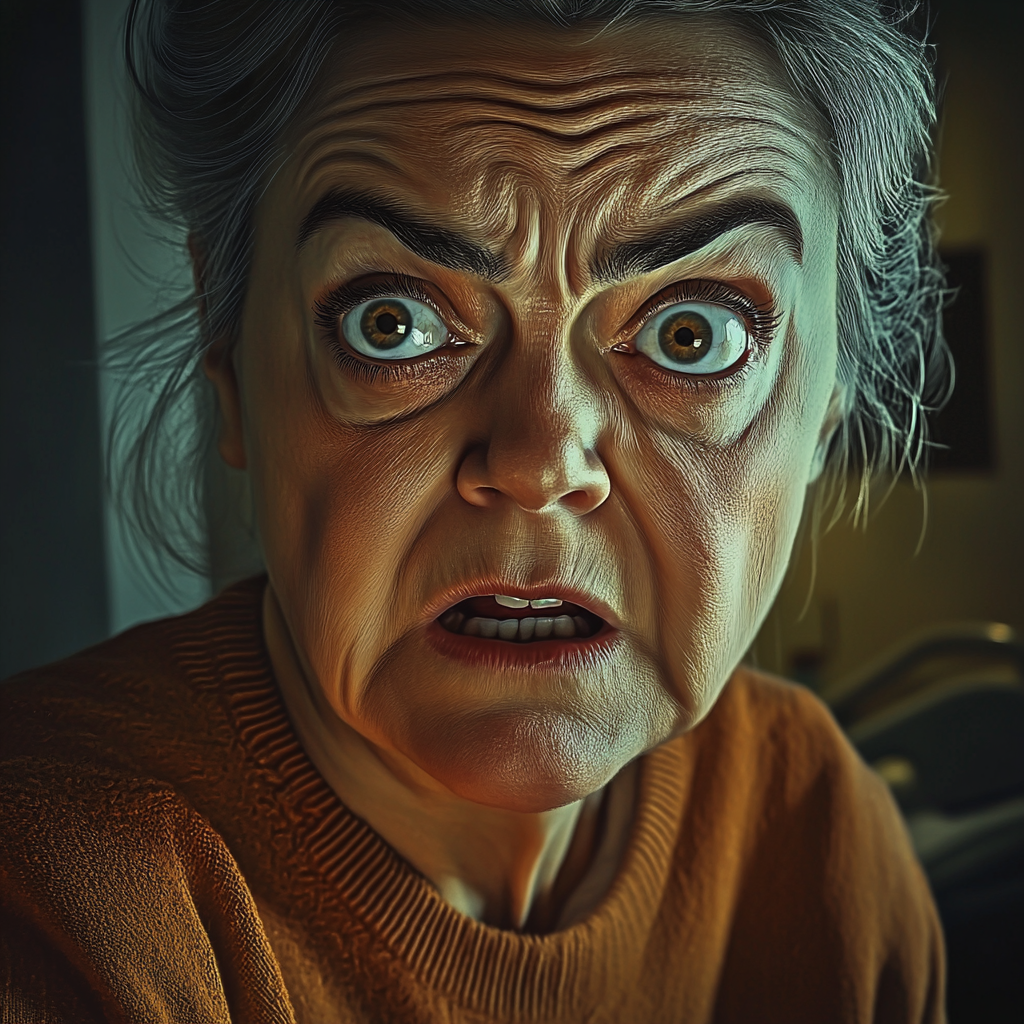 An angry senior woman | Source: No source